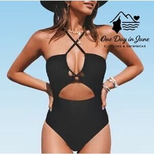 Cupshe Cut Out One Piece Swimsuit Size M